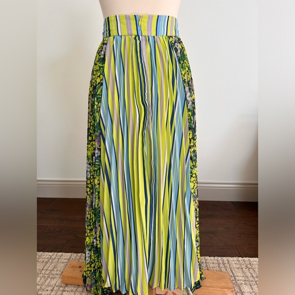 Lola Casademunt Colorful Pleated Maxi Skirt. European size 42/US 6 - Picture 7 of 9